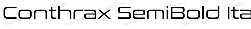 Conthrax SemiBold Italic字体转换